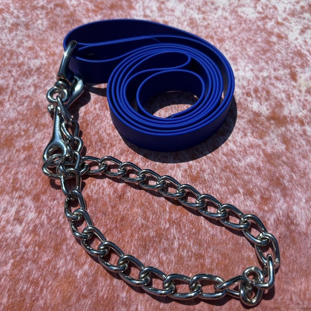 Blue Horse Lead with Shank